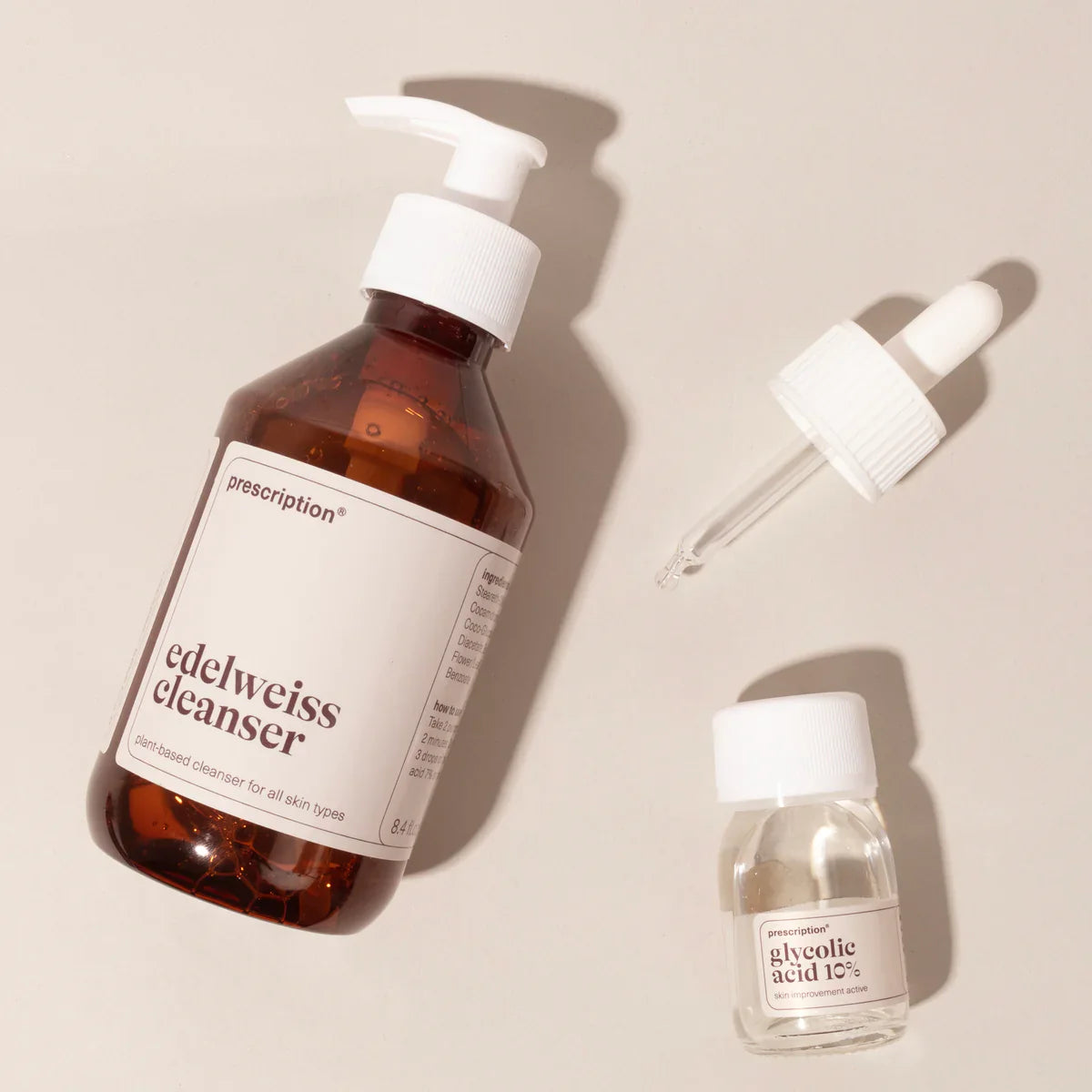 glycolic acid & edelweiss cleanser